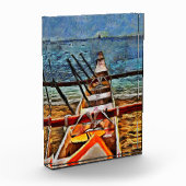 Island Boat Acrylic Block Fotoblokken (Links)