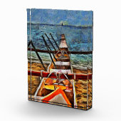 Island Boat Acrylic Block Fotoblokken (Rechts)