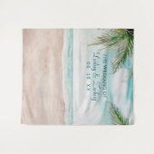 Island Breeze Beach Bruiloft Fotocabine Achtergron Wandkleed (Voorkant (horizontaal))