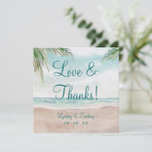 Island Breeze Beach Bruiloft Liefde en Bedankt Ple (Staand voorkant)