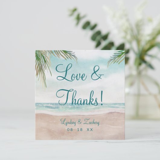 Island Breeze Beach Bruiloft Liefde en Bedankt Ple (Staand voorkant)
