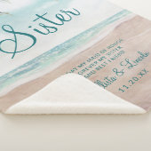 Island Breeze Beach naar de zuster Heartfelt Quote Sherpa Deken (3/4)