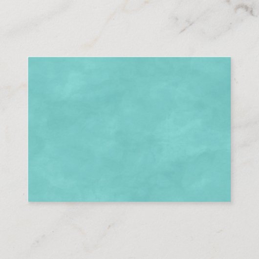 Island Breeze Beach Shore Scene Bruiloft Schema Informatiekaartje (Achterkant)