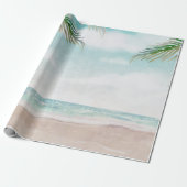 Island Breeze geschilderd strand scène bruiloft Cadeaupapier (Uitgerold)