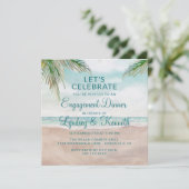 Island Breeze Laten we verlovingsfeest vieren Kaart (Staand voorkant)