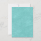 Island Breeze Sandy Beach Huwelijksrepetitie Diner Kaart (Achterkant)