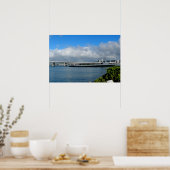 Island Bridge, Pearl Harbor, Hawaï Poster (Keuken)