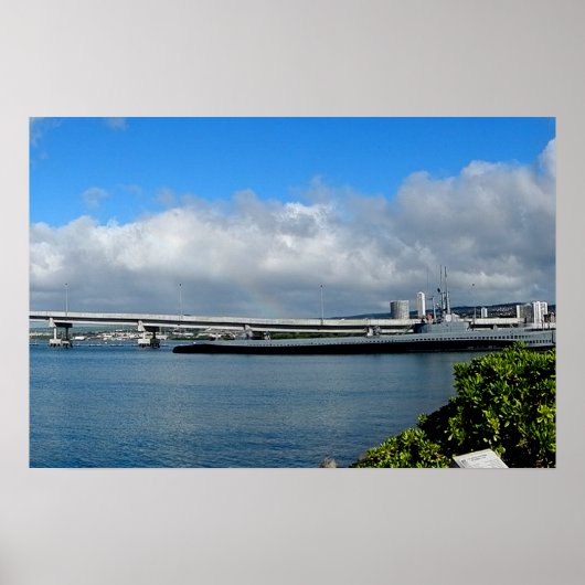 Island Bridge, Pearl Harbor, Hawaï Poster (Voorkant)