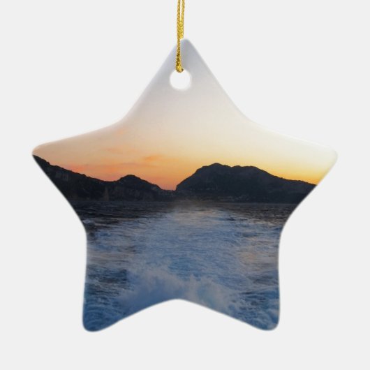 Island Capri bij Sunset Keramisch Ornament (Voorkant)