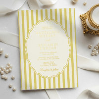 Island Citrus Gele Elegante Moderne Streep Bruilof