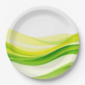 Island Citrus Green and Yellow Papieren Bordje (Voorkant)