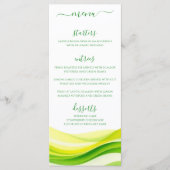 Island Citrus Groen en Geel Diner- en Barmenu Menu (Voorkant)