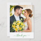 Island Citrus Groen & Geel Trouwdag Bedankt (Voorkant)