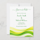 Island Citrus Groen Save The Date (Voorkant)