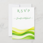 Island Citrus Wedding Meal options RSVP Kaartje (Voorkant)