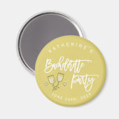 Island Citrus Yellow Bachelorette Party Magnets Magneet (Voorkant / Achterkant)