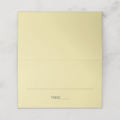 Island Citrus Yellow Wedding Place Cards Plaatskaartje (Buitenkant ongevouwen)