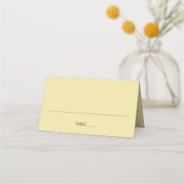 Island Citrus Yellow Wedding Place Cards Plaatskaartje