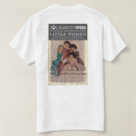 Island City Opera Little Women Mannen Tshirt (Design achterkant)