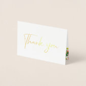 Island Coral Floral Weddenschap Foto Hartelijk dan Folie Kaarten (Voorkant)