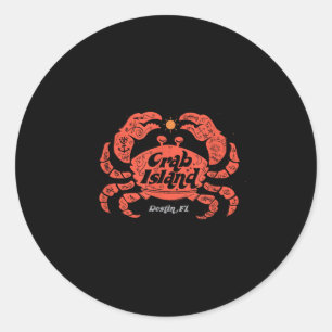 Island Crab Sandbar Hangout in Destin Florida FL C Ronde Sticker