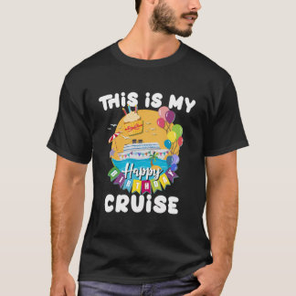 Island Cruising Party Familie Verjaardag Cruise T-shirt