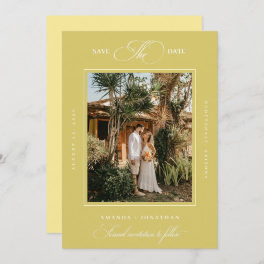 Island Destination Wedding Save The Date (Voorkant / Achterkant)