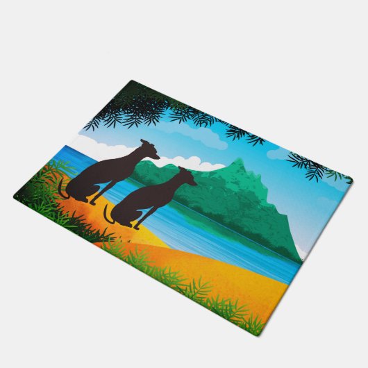 Island Dogs Deurmat (Schuin)