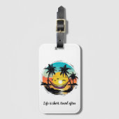 Island Dreams - Het Caribbean Friends Collectie Bagagelabel (Voorkant (verticaal))