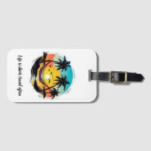 Island Dreams - Het Caribbean Friends Collectie Bagagelabel (Voorkant (horizontaal))