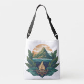 Island Dreams - Het Caribbean Friends Collectie Crossbody Tas (Achterkant)