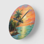 Island Dreams - Het Caribbean Friends Collectie Ronde Klok (Hoek)