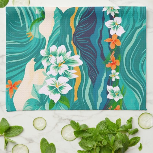 Island Dreams Theedoek (Gevouwen)