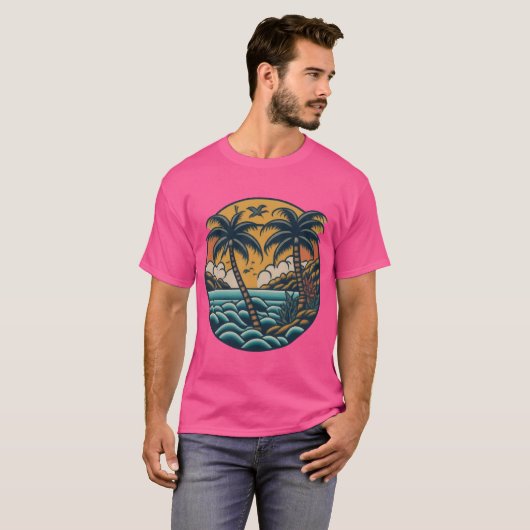 Island Escape T-shirt (Voorkant volledig)
