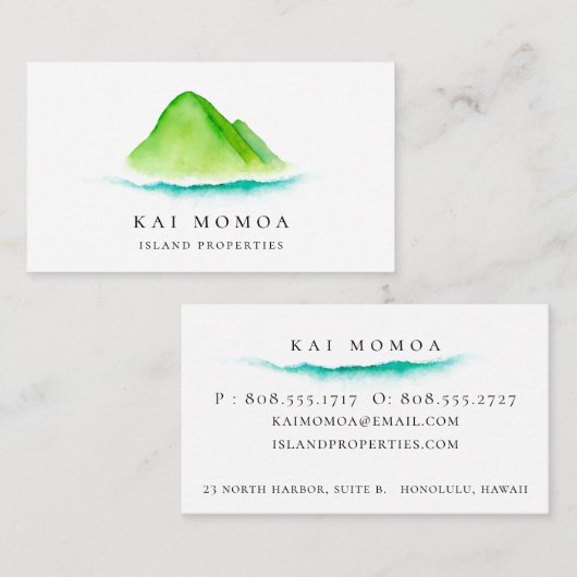 Island Escape Visitekaartje (Voorkant / Achterkant)