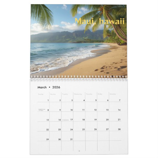 Island escapes 2026 kalender (Mar 2026)