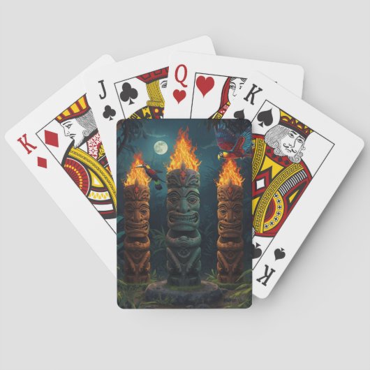 Island Fire Tiki Speelkaarten (Achterkant)
