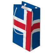 Island Flagge Klein Cadeauzakje (Achterkant Gekanteld)
