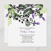 Island Floral Flowers Bridal Shower Kaart (Voorkant / Achterkant)