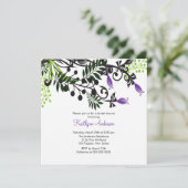 Island Floral Flowers Bridal Shower Kaart (Staand voorkant)