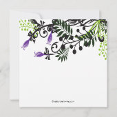 Island Floral Flowers Bridal Shower Kaart (Achterkant)