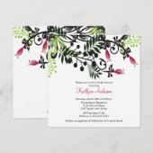 Island Floral Flowers Bridal Shower Kaart (Voorkant / Achterkant)