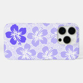 Island Floral Hawaiian Hibiscus Pinstriped Lila Case-Mate iPhone Case (Achterkant (horizontaal))
