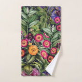 Island Floral Roze Weide Bad Handdoek (Handdoek)