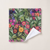 Island Floral Roze Weide Bad Handdoek (Wasdoekje)