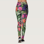 Island Floral Roze Weide Leggings (Achterkant)