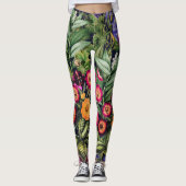 Island Floral Roze Weide Leggings (Voorkant)