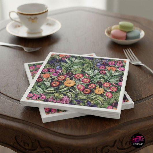 Island Floral Roze Weide Servet