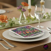 Island Floral Roze Weide Servet