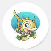 Island Flotsam Ronde Sticker (Voorkant)